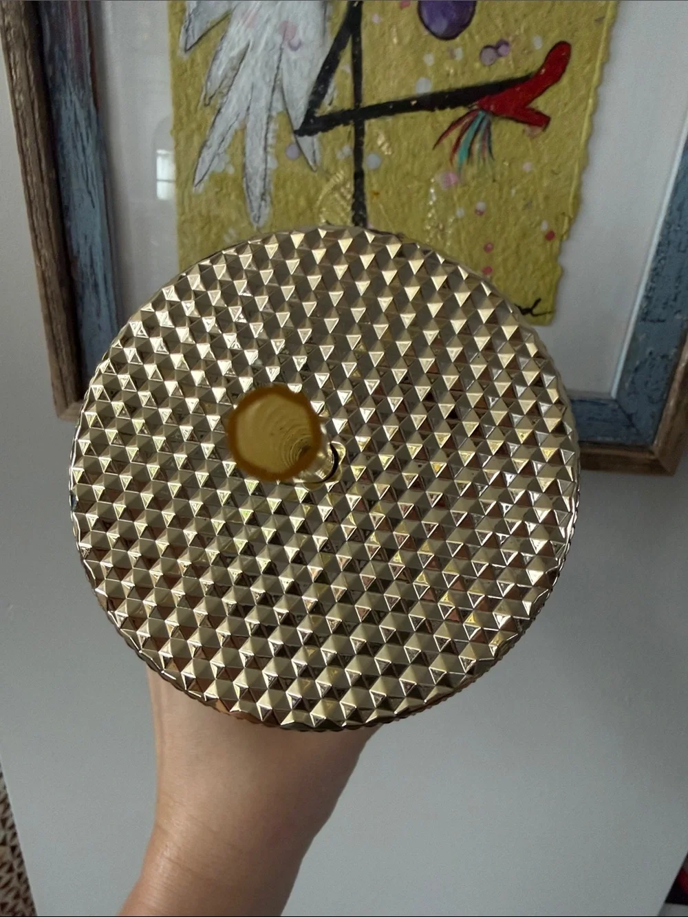 Starbucks Gold Studded Tumbler with Textured Finish